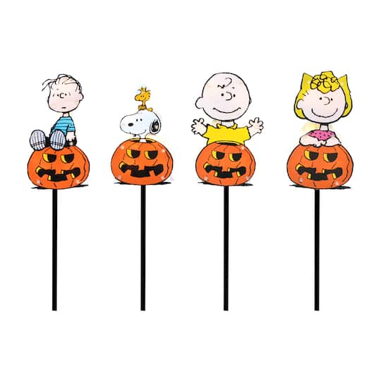 2ft. LED Peanuts Great Pumpkin Gang Pathway Marker Set